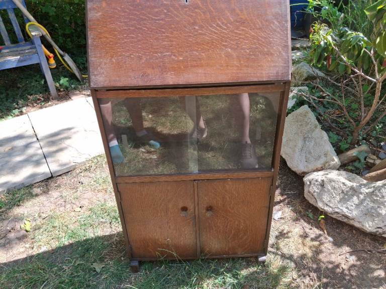 Vintage Wooden Bureau Desk