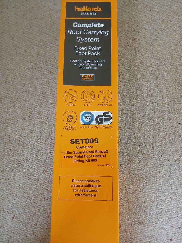 Roof bars for cars with no rails - Halfords