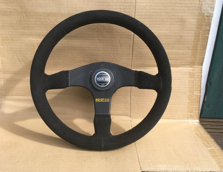 Sparco suede steering wheel