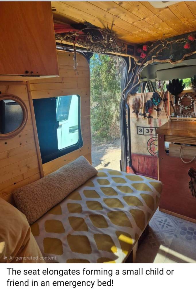 Quirky boho off grid campervan