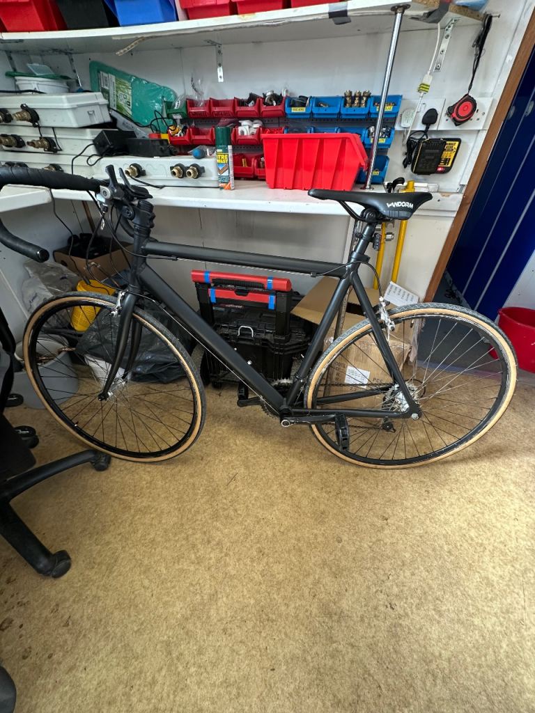 Black road cycling adult bike 