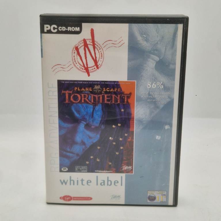 Planescape Torment PC CD-ROM White Label Virgin Interactive RPG Game