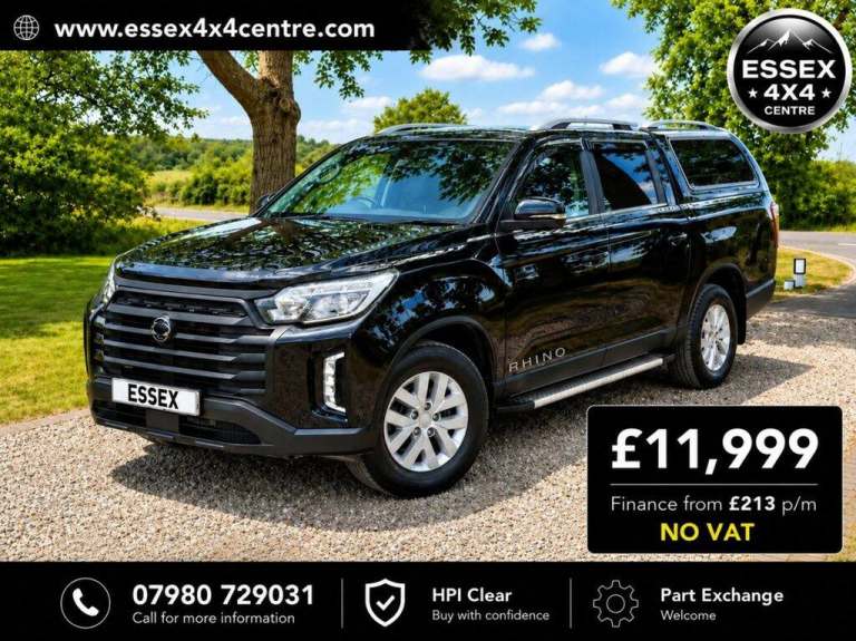 2022 Ssangyong Musso 2.2D RHINO AUTOMATIC 4X4 PICK UP TRUCK EURO 6 PICK UP Diesel Automatic