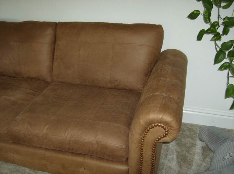 2 seater sofa and cuddle chair with buffet
