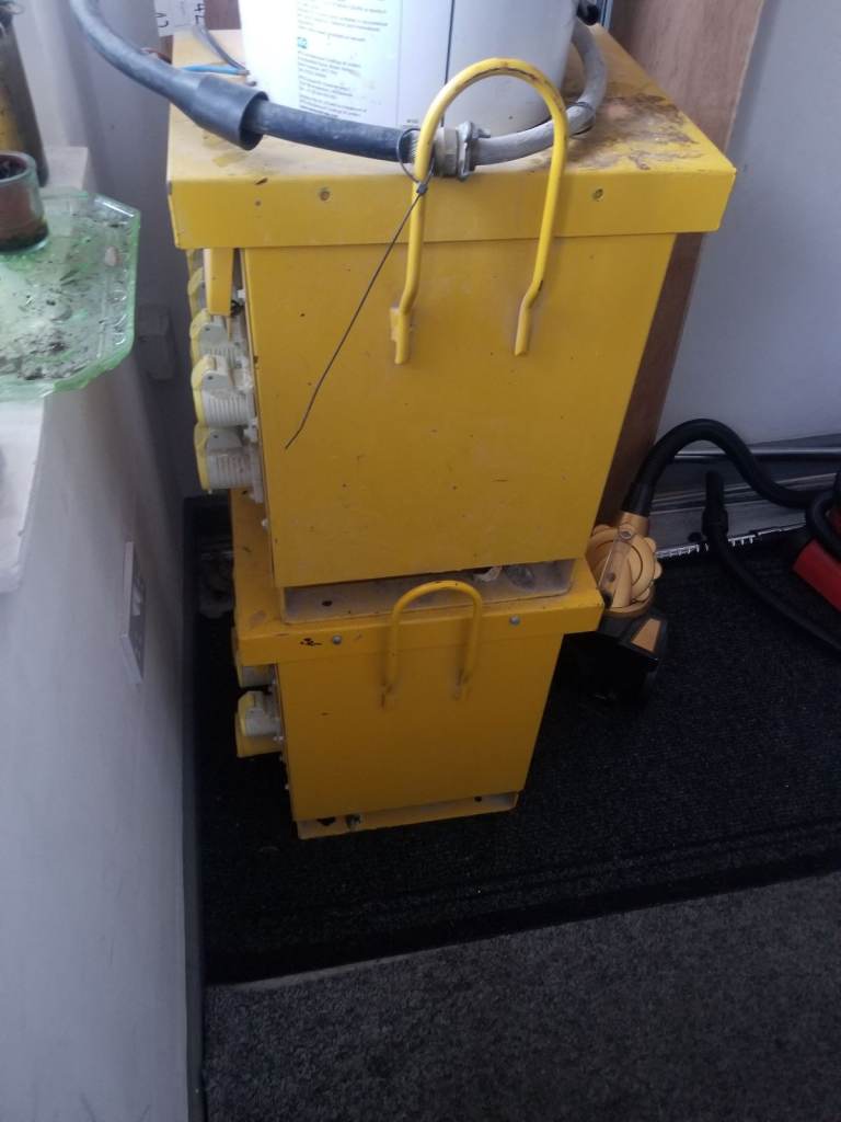 Large site transformer.  240v and also another  3 phase.