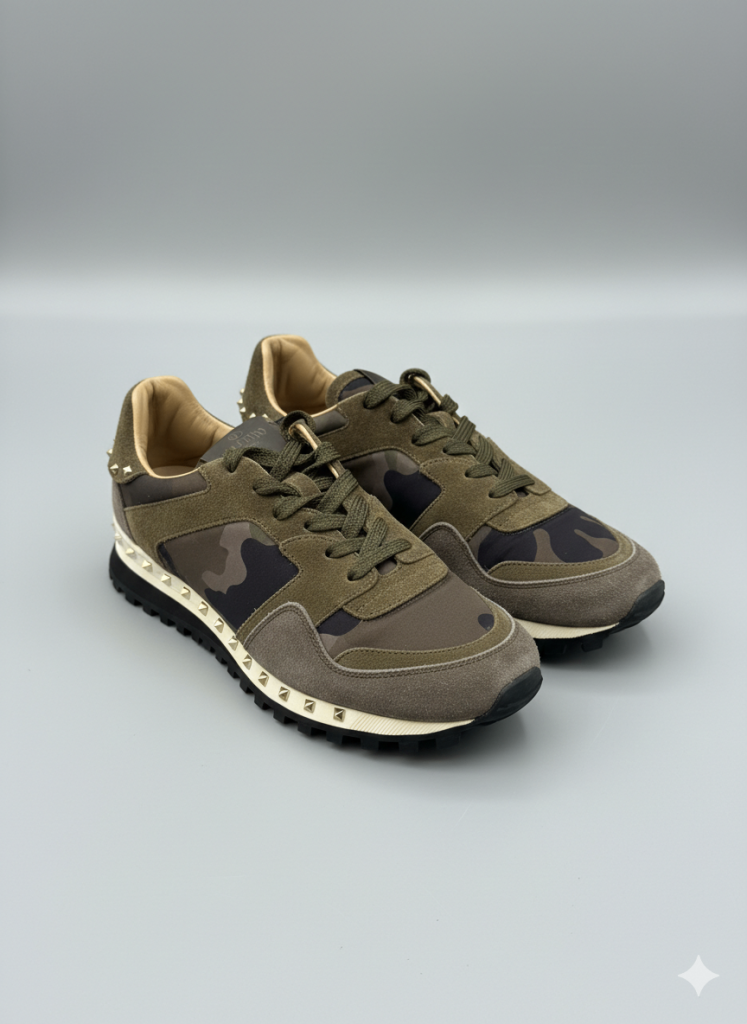 Valentino Camo Trainers - Size 38 1/2