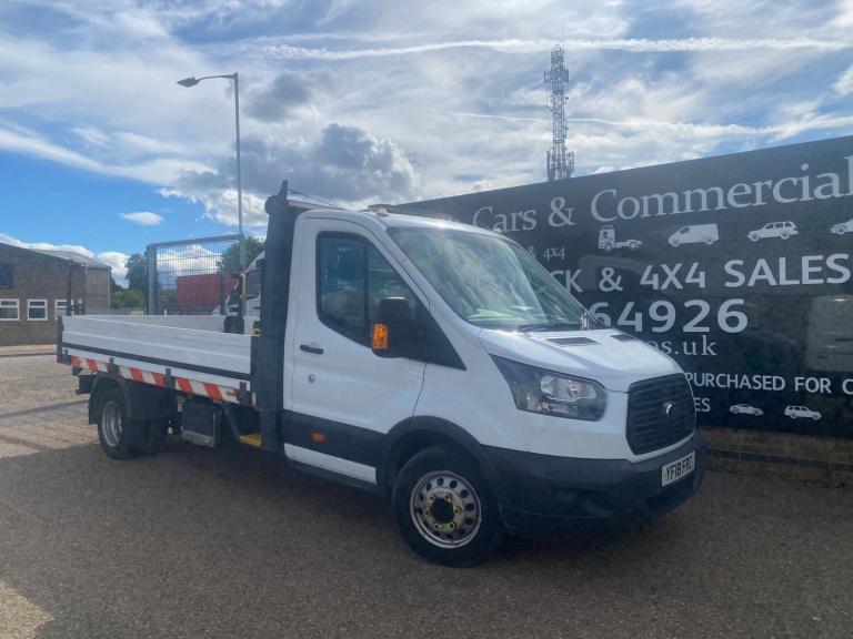 2018 Ford Transit 350 2.0 TDCI 130 L3 LWB DROPSIDE PICK UP 68K 1 OWNER AIR CON HEATED SEATS  Drop...