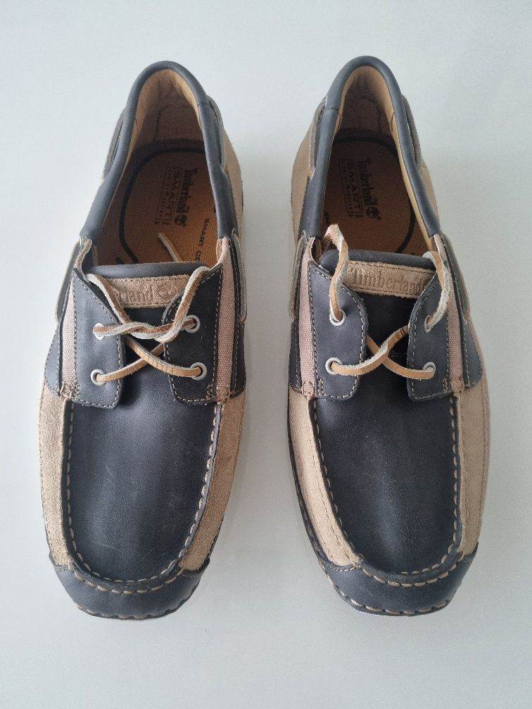 Timberland Men's Boat Shoes - navy/Beige, Excellent  Condition size 10.5 uk