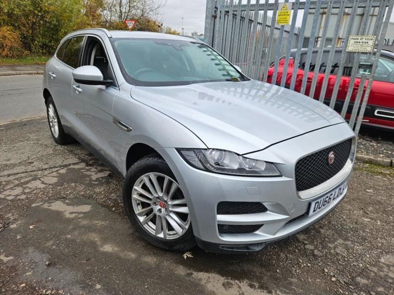 2016 66 JAGUAR F-PACE 2.0d Portfolio 5dr AWD Silver UNRECORDED DAMAGED SALVAGE
