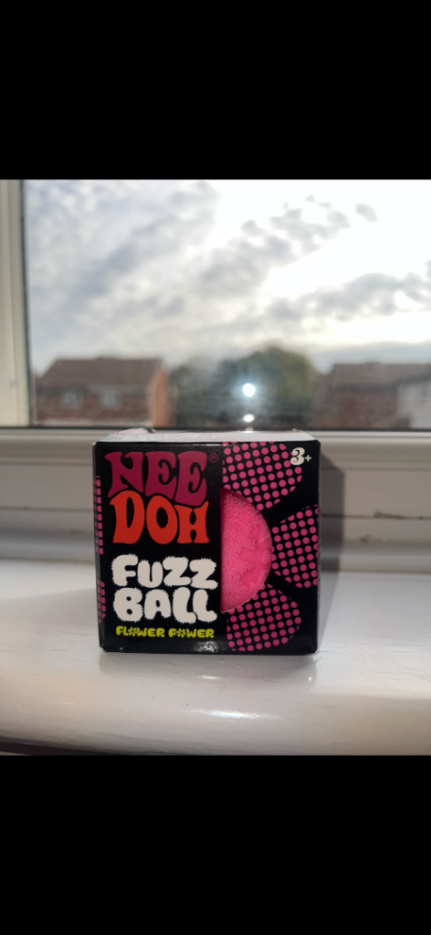 NeeDoh Fuzz Ball Flower Power – New, Pink, Orange, Purple