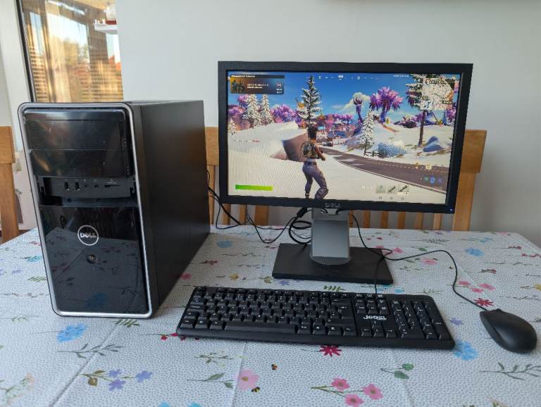 Dell Core i7 GTX 1050 Ti 16GB Ram SSD Monitor Full Gaming PC