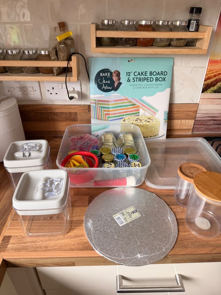 Cake Decorating & Baking Supplies Bundle – Storage Containers, Jars, Cutters & Cake Boards