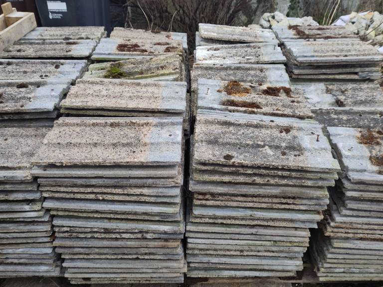 Reclaimed Barnstaple concrete roof tiles
