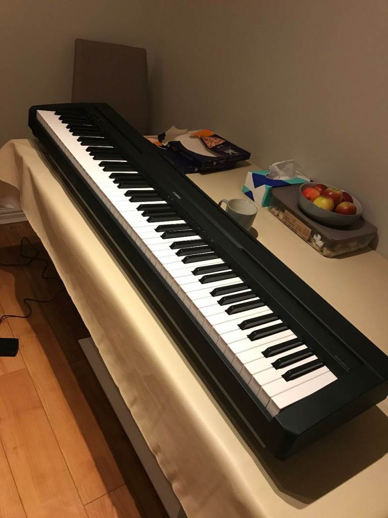 Yamaha P-45, 88 weighted keys Digital Piano with Stand and Pedal