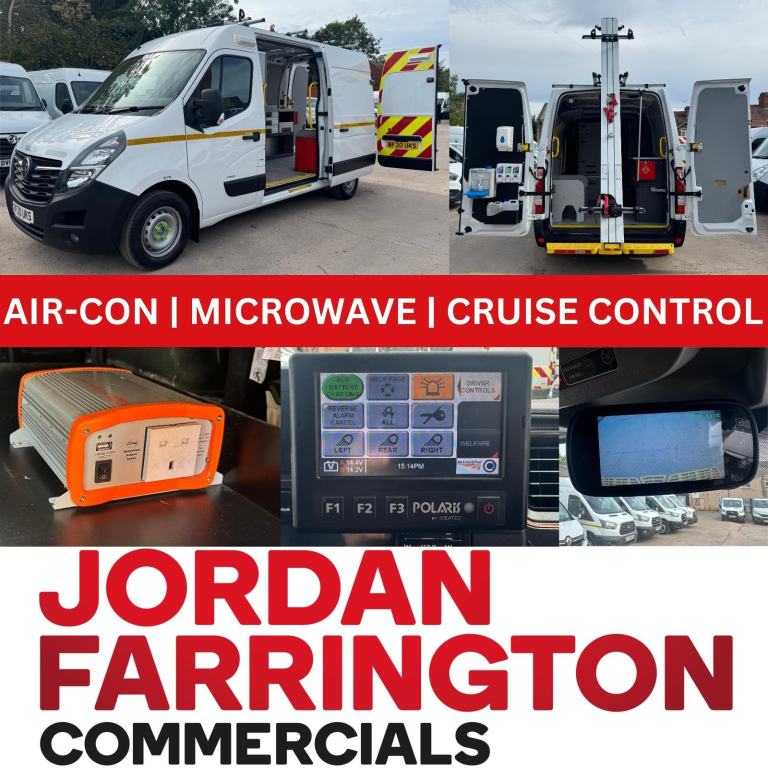 2020 VAUXHALL MOVANO L2H2 WORKSHOP WELFARE VAN EURO 6 NIGHT HEATER HAND WASH 