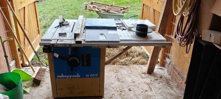 Scheppach Table Saw TS4010 and Dust Extractor HA3200