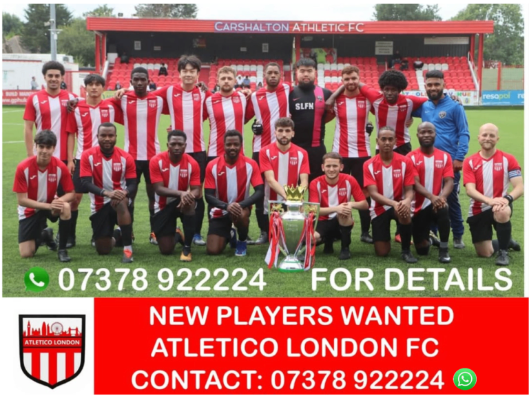 Football players wanted for 11 a side Sunday league