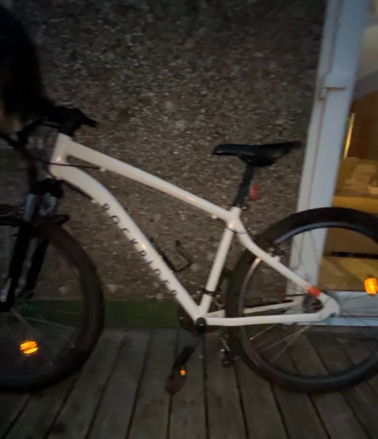 Rockrider Mountain Bike – White, Good Condition