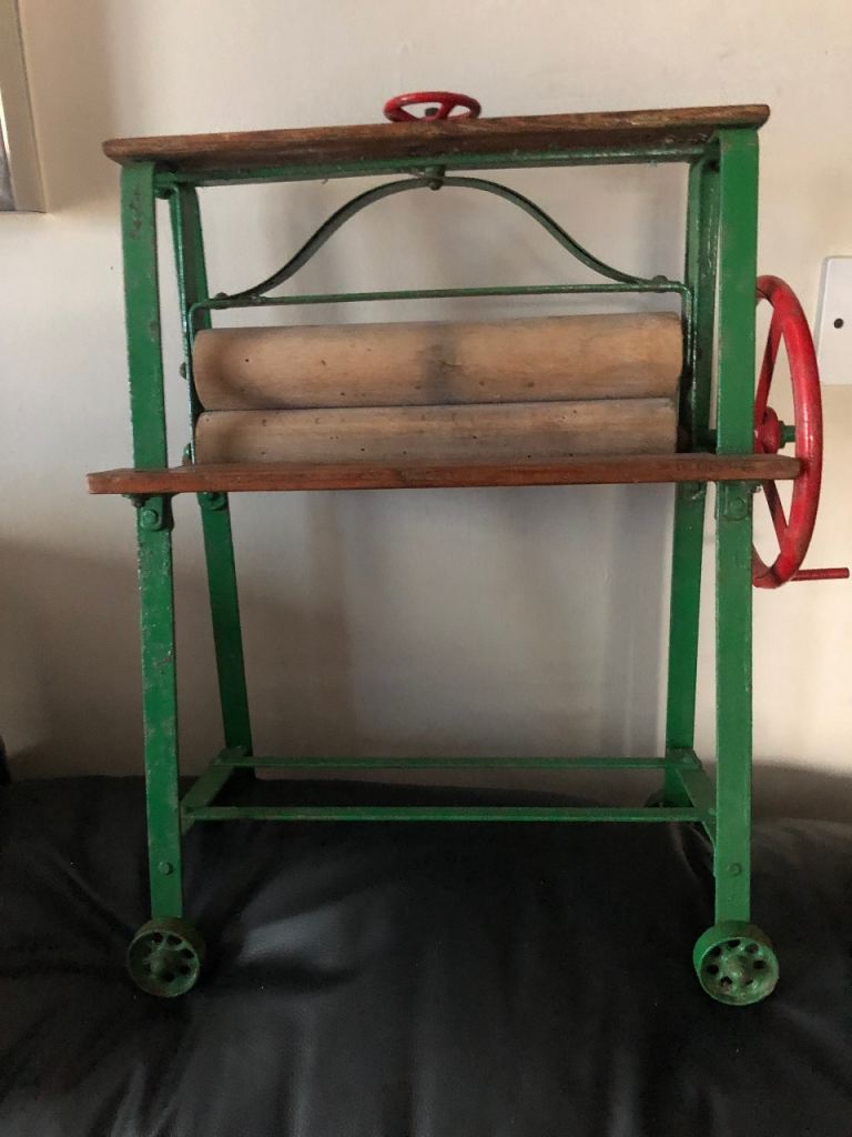 Antique mini mangle.