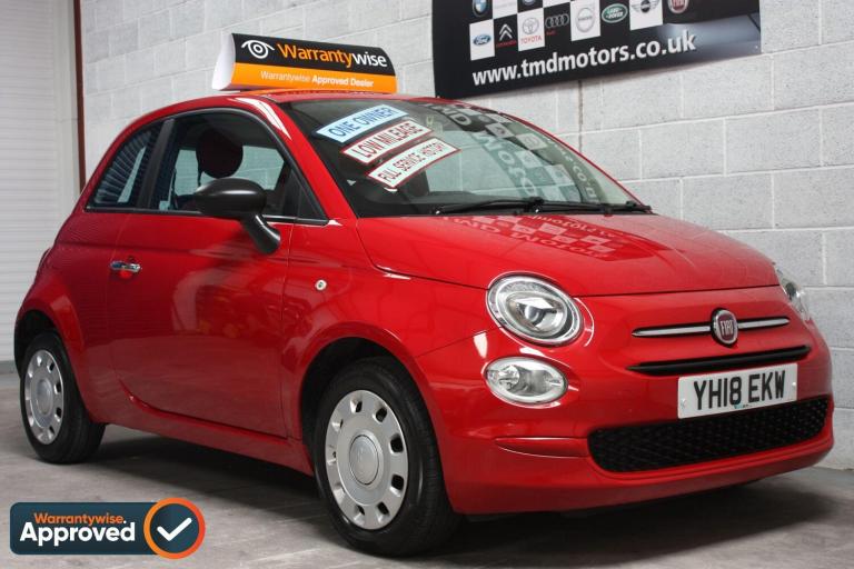 2018 Fiat 500 1.2 Pop Euro 6 (s/s) 3dr HATCHBACK Petrol Manual