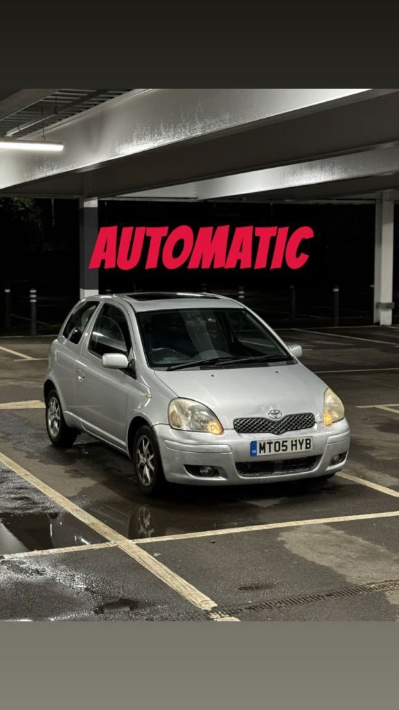 2005 TOYOTA YARIS T SPIRIT AUTOMATIC 1.3 PETROL - LOW MILEAGE! X2 KEYS! CHEAP AUTO