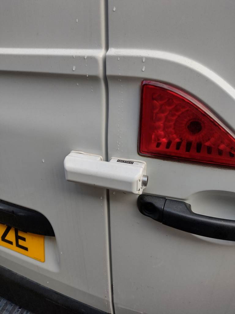 Van High Security WHITE Door Lock For Side or Rear Door inc sliding Cost £58.00