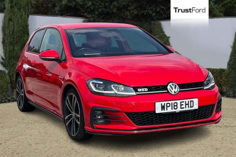 2018 Volkswagen Golf 2.0 TDI 184 GTD 3dr DSG HATCHBACK DIESEL Automatic