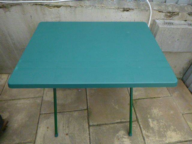 Green Folding Camping Table 