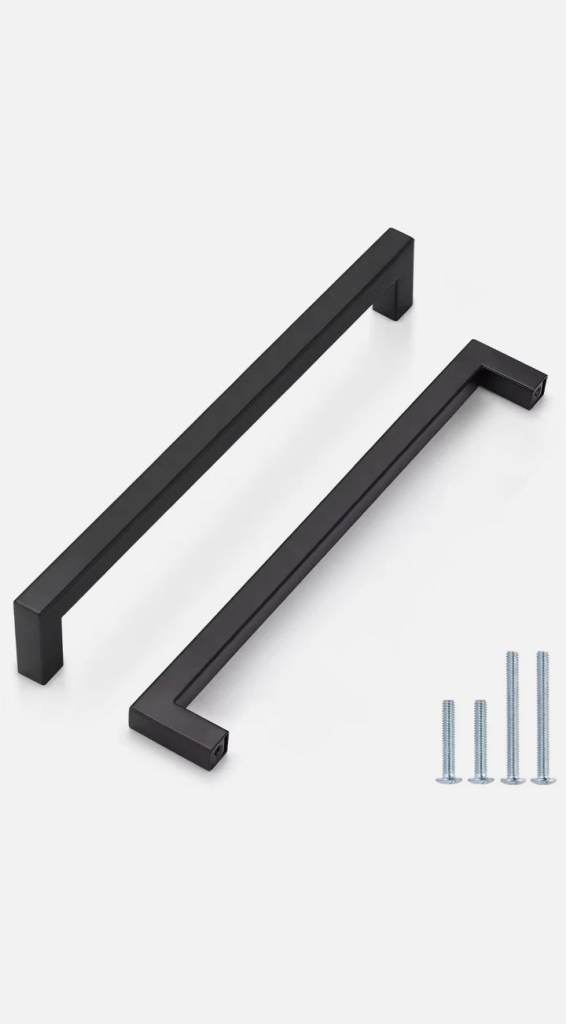 Probrico 10 Pack 256mm Kitchen Black Cabinet Handles Stainless Steel Drawer Pull