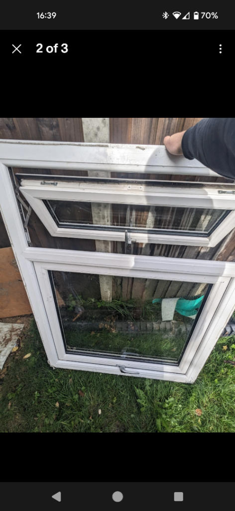 Double Glazed UPVC Window - Top/Bottom Opening - 1300x1050