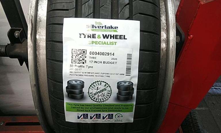 205 50 R17 93w Westlake Zupereco Z-107 6mm Partworn Presure Tested Tyre