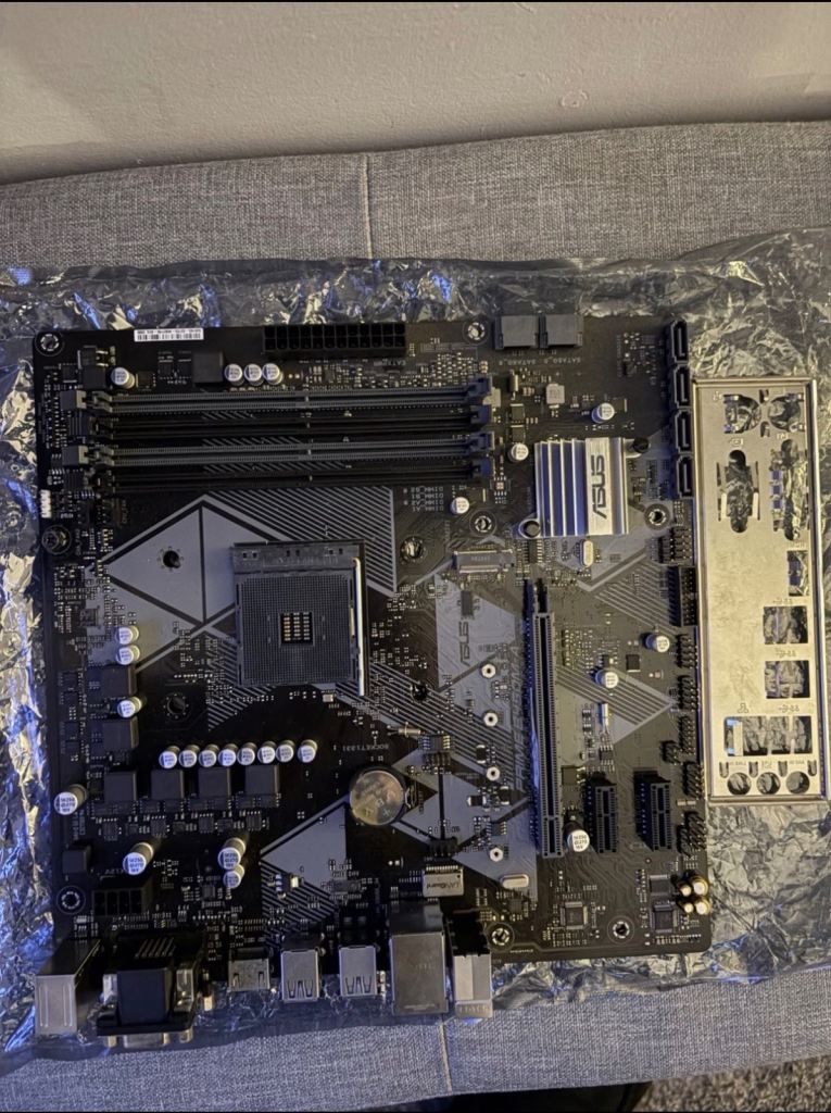 Asus Prime B450M-A AM4 Motherboard with box - For Parts or Not Working