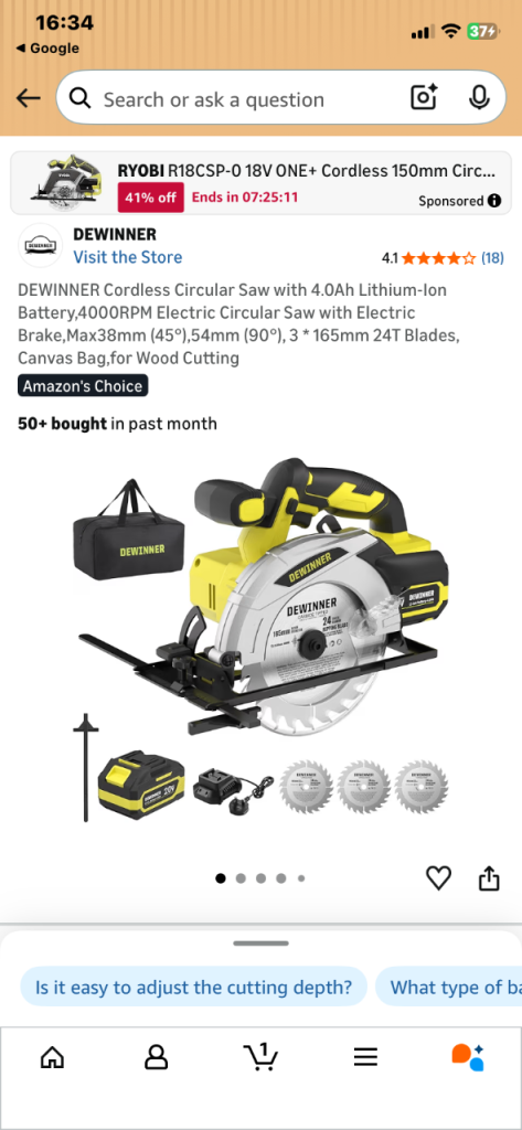 Cordless circular saw 