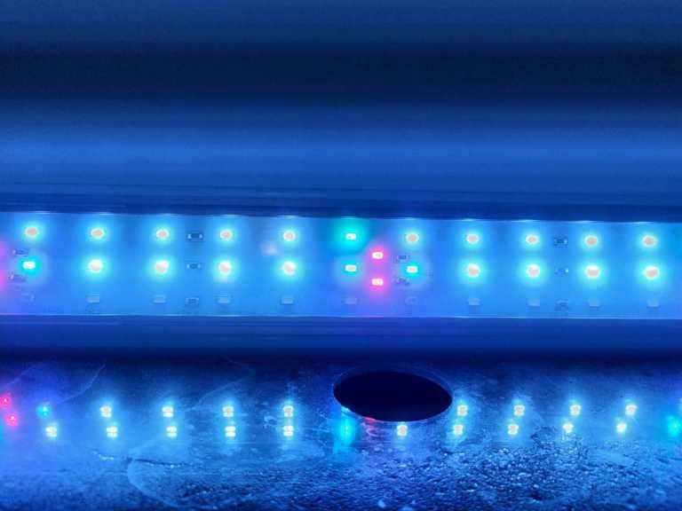 LED Aquarium Light 60cm for Tropical Fish Tank RGB Spares Working UK Plug