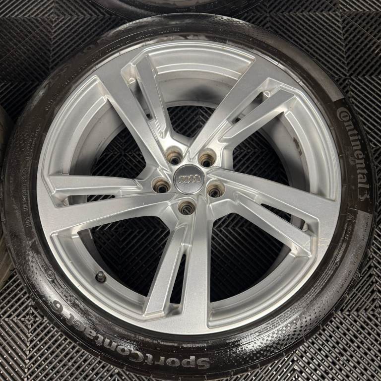20'' GENUINE AUDI A7 S LINE 5 DOUBLE SPLIT SPOKE A8 ALLOY WHEELS ALLOYS TYRES