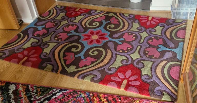 Brightly coloured Rug