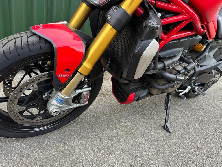 Ducati Monster 1200S White Stripe 2015 Red 23k Full Ducati History Ohlins