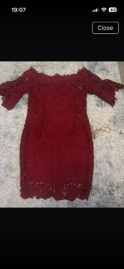 Ladies Red lace dress 