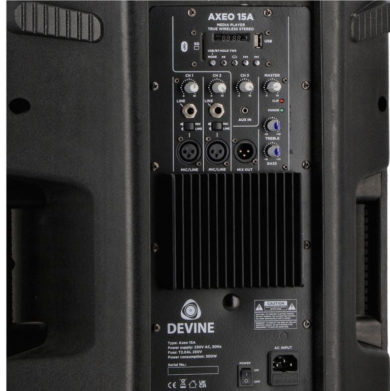 New 15” Active PA Speaker with Bluetooth