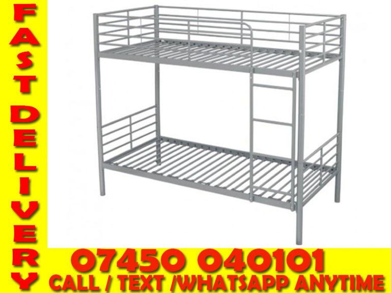 SINGLE - DOUBLE BUNK BED AND MATTRESS  (BEST)