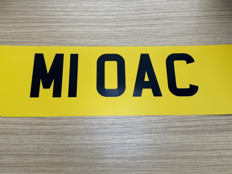 M1OAC  cherished registration 