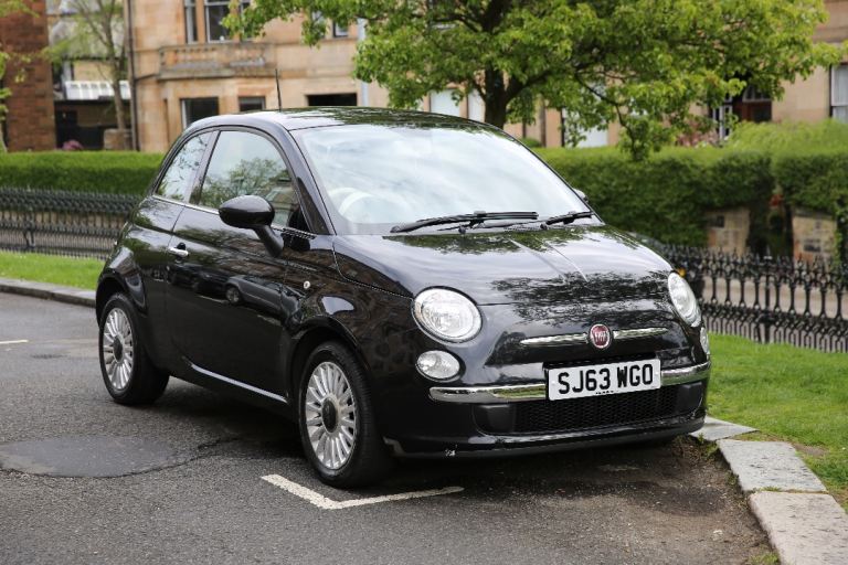 FIAT 500 1.2 LOUNGE PETROL BLACK MANUAL+WARRANTY