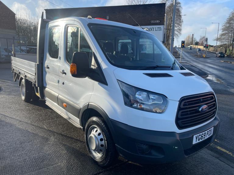 2019 Ford Transit 2.0 350 ECOBLUE DROPSIDE/ TAIL LIFT DOUBLE CAB 4DR RWD L4 H1 EURO 6 DRW 130 CHA...