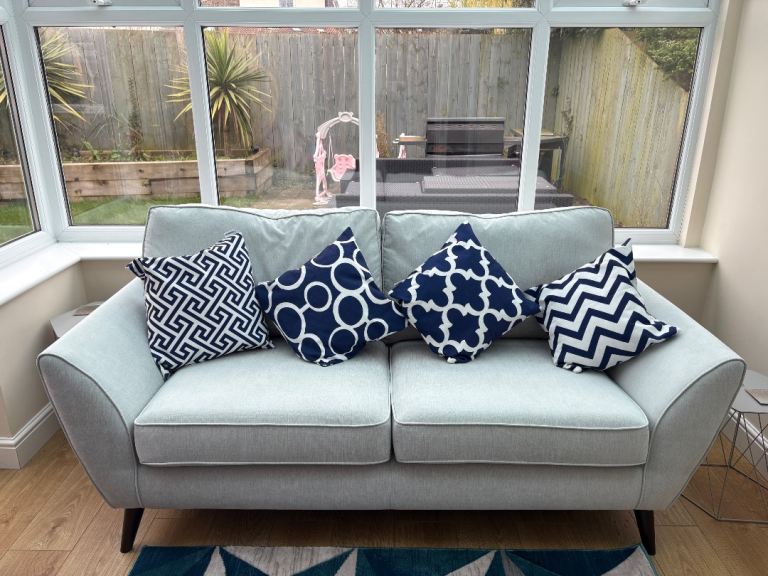 Two seater sofa and accent chair 