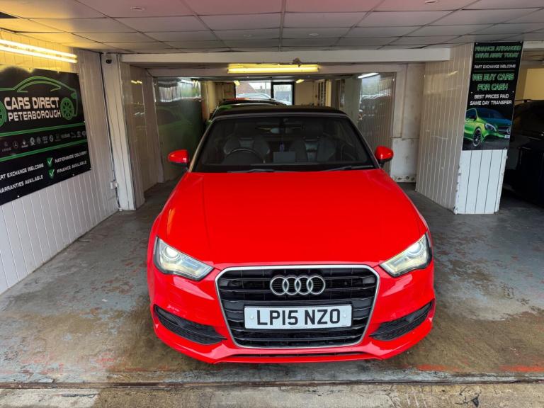 2015 Audi A3 Cabriolet 2.0 TDI S line S Tronic Euro 6 (s/s) 2dr CONVERTIBLE Diesel Automatic
