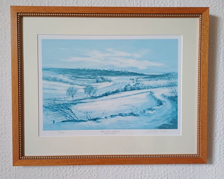 BRIG O' DEE – WINTER SUNSHINE Framed Print No. 188 of 500 signed by Eric Auld 