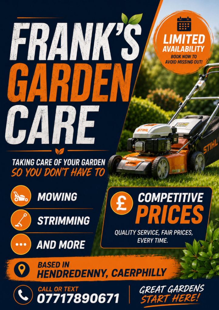Garden Maintenance | Lawn Mowing, Strimming & Weeding | Caerphilly