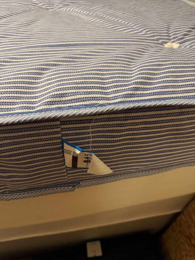 Single mattress for younger children used on a pull out bed