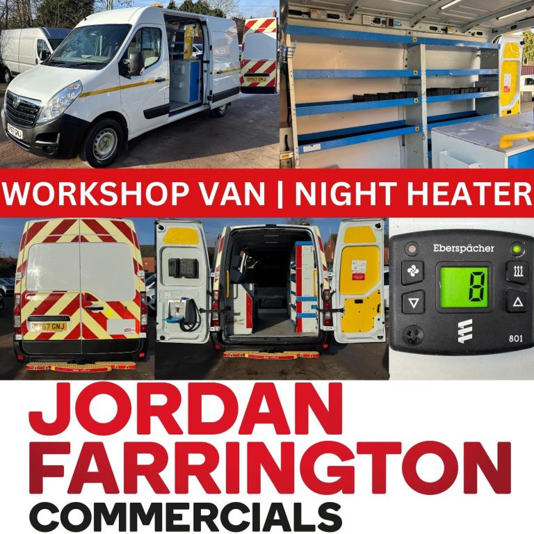 2018 VAUXHALL MOVANO L2H2 UTILITY / WORKSHOP / FITTERS VAN **EX SCOTTISH POWER**