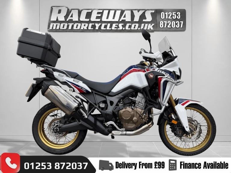 HONDA CRF1000L AFRICA TWIN 2017 67 REG 5,884 MILES WHITE USED MOTORCYCLE 998CC